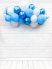 Гирлянда из шаров в сине-голубых оттенках